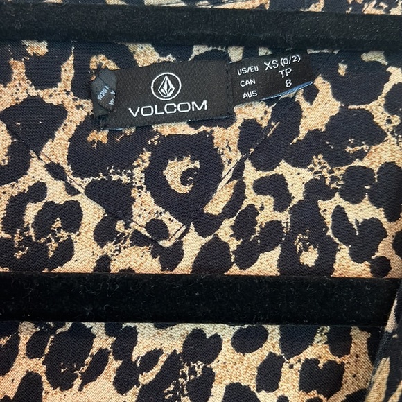 Volcom leopard long sleeve dress - Picture 2 of 3